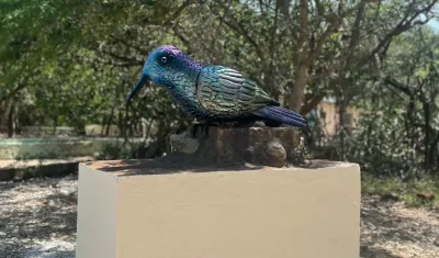 La escultura "Colibrí Manglero".