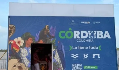 Cubo inmersivo en el que se está desarrollando la experiencia, en el Gran Malecón.