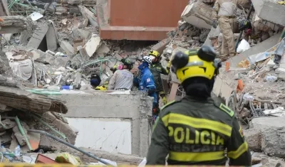 Desastre producido por el terremoto en la ciudad de Cali.