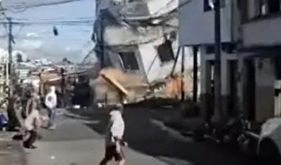 Derrumbe de edificio en Pereira.