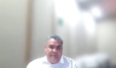 Luis Carlos Gutiérrez Martínez durante la audiencia virtual. 