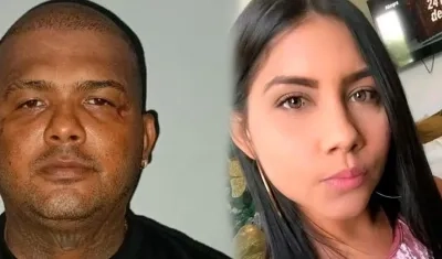Eduar Alfonso Daza Castro y la víctima Kelly De Arco Hurtado.