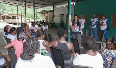 El Comité Internacional de la Cruz Roja en su visita al Chocó.
