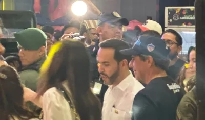 El Presidente Abelardo De La Espriella junto al alcalde Alejandro Char.