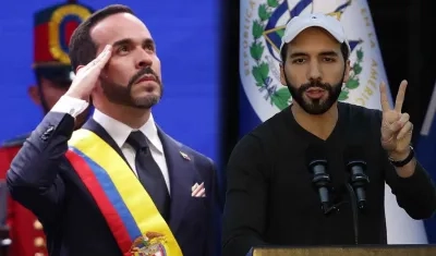 El Presidente Abelardo De La Espriella y el mandatario salvadoreño, Nayib Bukele.