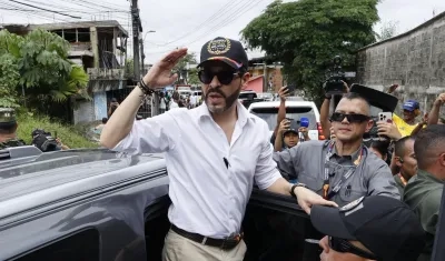 El Presidente de Colombia, Abelardo De La Espriella, en Chocó.