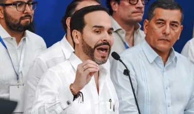 El Presidente electo Abelardo De La Espriella y el alcalde de Cartagena, Dumek Turbay.j