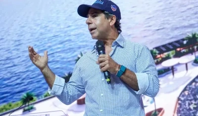 El alcalde Alejandro Char durante el Congreso Nacional de Anato.