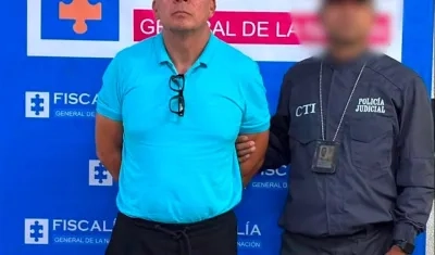 Dante Jhons Martínez Valencia fue capturado el CTI de la Fiscalía. 