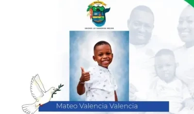El pequeño Mateo Valencia Valencia