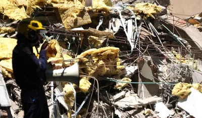 Zona destruida por el terremoto en el suroccidente de Colombia. 