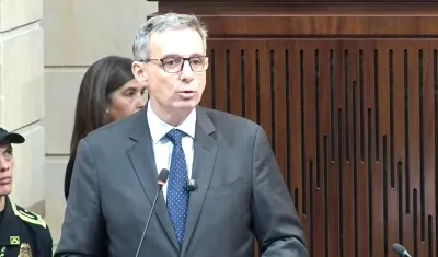 El Ministro de Hacienda, Miguel Gómez Martínez.