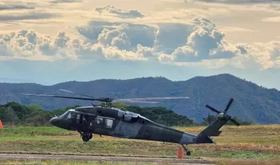 Helicóptero del Ejército.