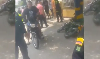 El motociclista quedó muerto en el lugar de los hechos, en el barrio Buena Esperanza. 