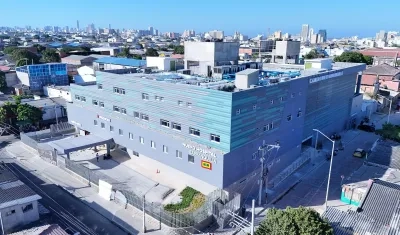 Nuevo Hospital General de Barranquilla, donde falleció el domiciliario. 