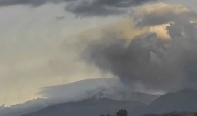 Imagen del Volcán Puracé este sábado