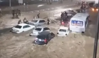 Inudaciones en Caracas.