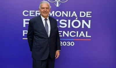 Jaime Alberto Cabal, presidente de Fenalco, en la posesión de Abelardo De La Espriella.