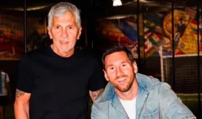 Jorge y Lionel Messi.