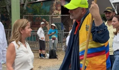 La Ministra de Transporte en atención de la emergencia