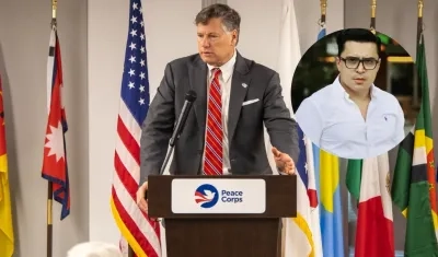 Christopher Landau, Subsecretario de Estado de los Estados Unidos, y el activista Franklin Humberto ‘Beto’ Coral.