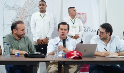 Rodrigo Lara, ministro del Interior. 