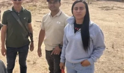 Los tres policías secuestrados.