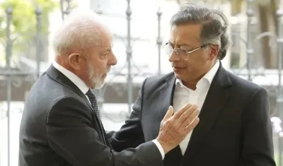 Luiz Inácio Lula da Silva y Gustavo Petro.