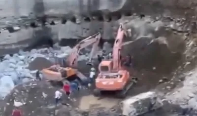 La mina donde se registró la emergencia.