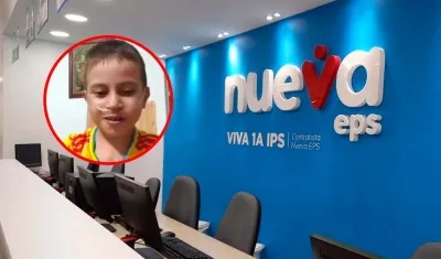 Lucas Francesco Murillo García está afiliado a la Nueva EPS. 