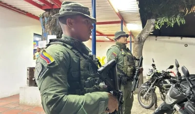 Operativo de la Policía. 