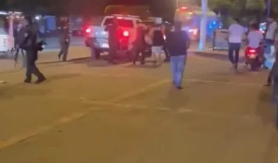 Imagen de los policías atacados.