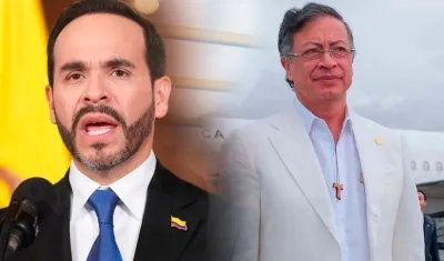 Presidente Abelardo De La Espriella y el expresidente Gustavo Petro. 