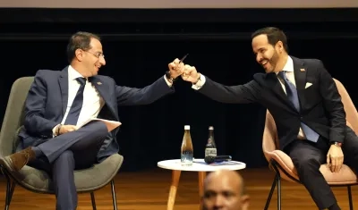 El Vicepresidente José Manuel Restrepo y el Presidente electo Abelardo De La Espriella.