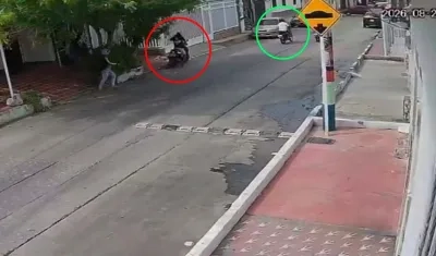 Robo de motocicleta en el barrio Buena Esperanza. 