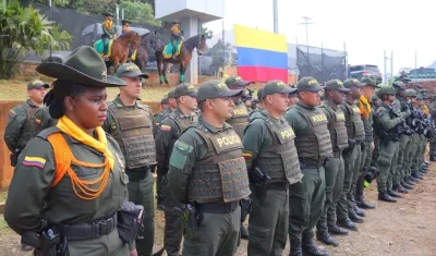 Se realizaron patrullajes en zonas aledañas a donde se desarrollará el acto de posesión.