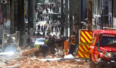 Afectaciones del terremoto en Manizales. 