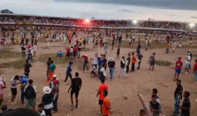 Fiestas de toros en el corregimiento de Colombia, en Sabanalarga.