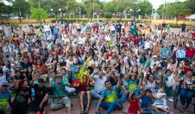 Unos de los shows de El Caribe Cuenta, en la Aduana.