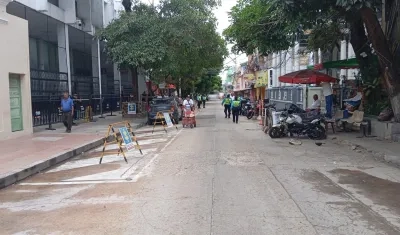 Recuperación de zonas de circulación en los alrededores de la URI de la calle 41 .