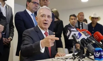 El expresidente de la República, Álvaro Uribe Vélez.