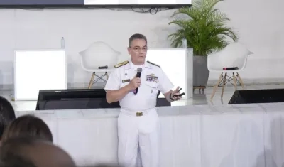 Vicealmirante Carlos Oramas, Comandante Fuerza Naval del Caribe.