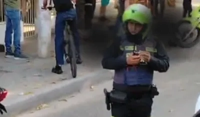 Lugar donde se registró la balacera entre la Policía y los presuntos sicarios. 
