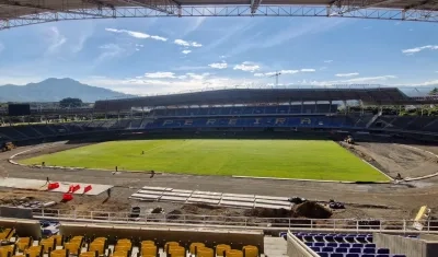 Estadio de fútbol Hernán Ramírez Villegas de Pereira. 