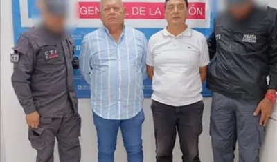 Luis Tete Samper y José Armando Ulloa Niño, exalcalde de Ciénaga y contratista, respectivamente.