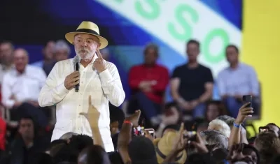 Lula interviene durante la convención nacional del Partido de los Trabajadores (PT).