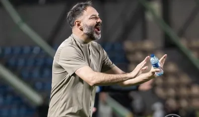 Jonathan Risueño, técnico saliente del Deportivo Pasto. 