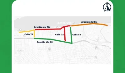 Rutas y desvíos por evento automovilístico. 
