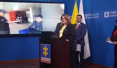 Rueda de prensa de la Fiscalía. 