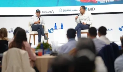 El alcalde Alejandro Char en la Red de Ciudades del BID, que se realiza en Barranquilla.